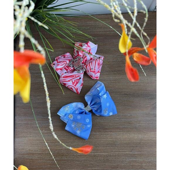 Set of 2 very lovely Christmas hair bows - Picture 2 of 4